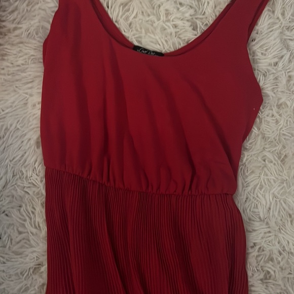 Red summer flow dress - Picture 2 of 2